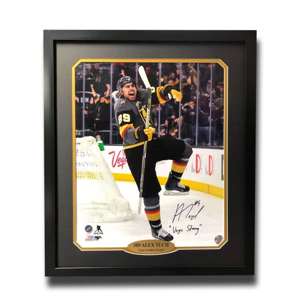 Alex Tuch Signed 16X20 Photo Framed JSA COA Vegas Golden Knights VGK Autograph