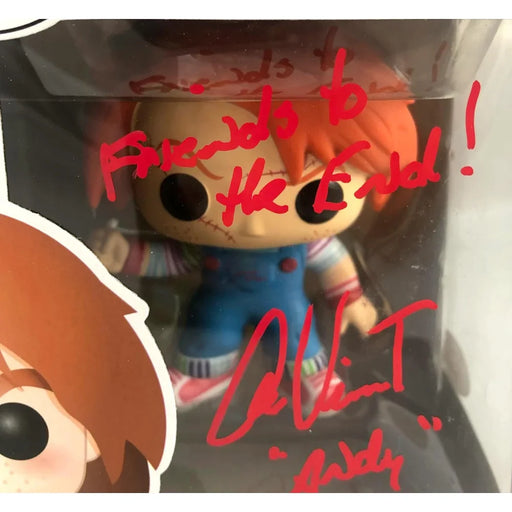 Alex Vincent Autographed Funko Pop Andy JSA COA Chucky ’Friends To The End’ Sign