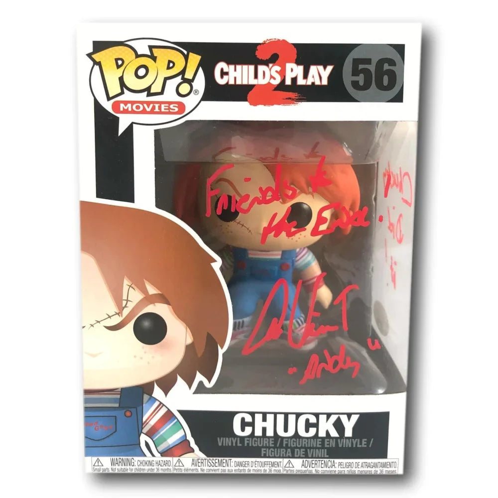 Alex Vincent Autographed Funko Pop Andy JSA COA Chucky ’Friends To The End’ Sign