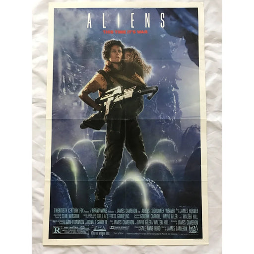 ’Aliens’ 1986 Original Movie Poster First Issue 27X41 Weaver Biehn