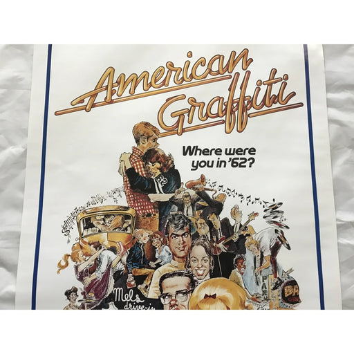 ’American Graffiti’ 1973 Original Movie Poster First Issue 27X40 Dreyfuss Howard