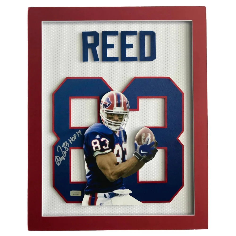 Andre Reed Signed 3D Jersey Photo Autograph COA 16X20 Inscribed Buffalo ...