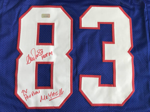 Andre Reed Signed Bills Jersey Inscribed X3 ’Mr. Yac HOF’ COA Autograph Buffalo