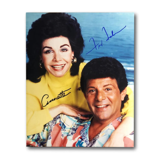 Annette Funicello Frankie Avalon Signed 8X10 Photo JSA COA Autograph Beach Party