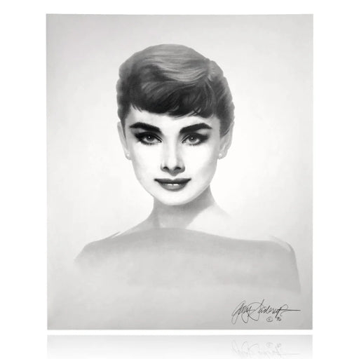 Audrey Hepburn 20X24 Lithograph By Artist Gary Saderup Signed Poster Photo