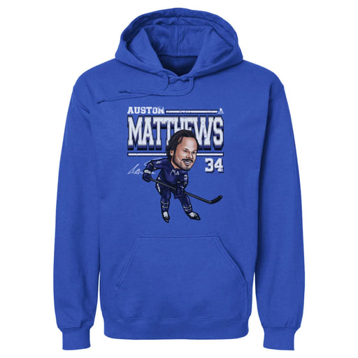 Auston Matthews Toronto Cartoon WHT