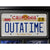 ’Back to the Future 1 & 2’’ Delorean Double Movie Car License Plate Framed Collage Michael J. Fox