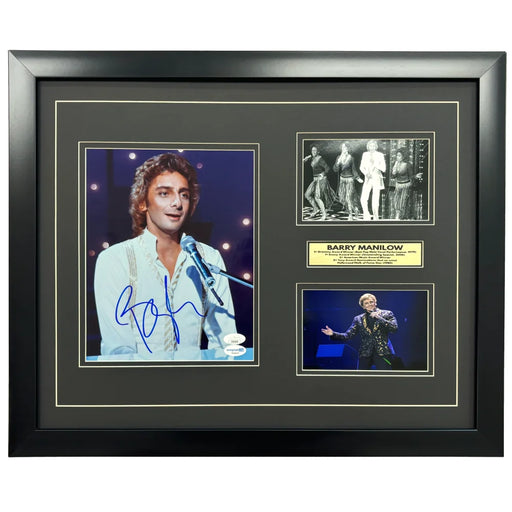 Barry Manilow Autographed 8x10 Photo JSA Framed Music Singer Signed