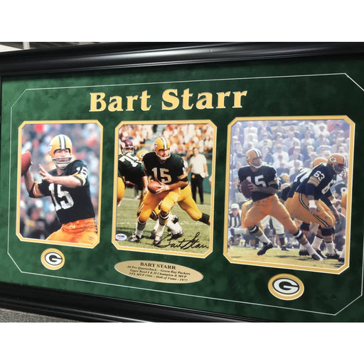 Bart Starr Signed 8X10 Framed Photo Packers PSA/DNA COA Autograph Green Bay