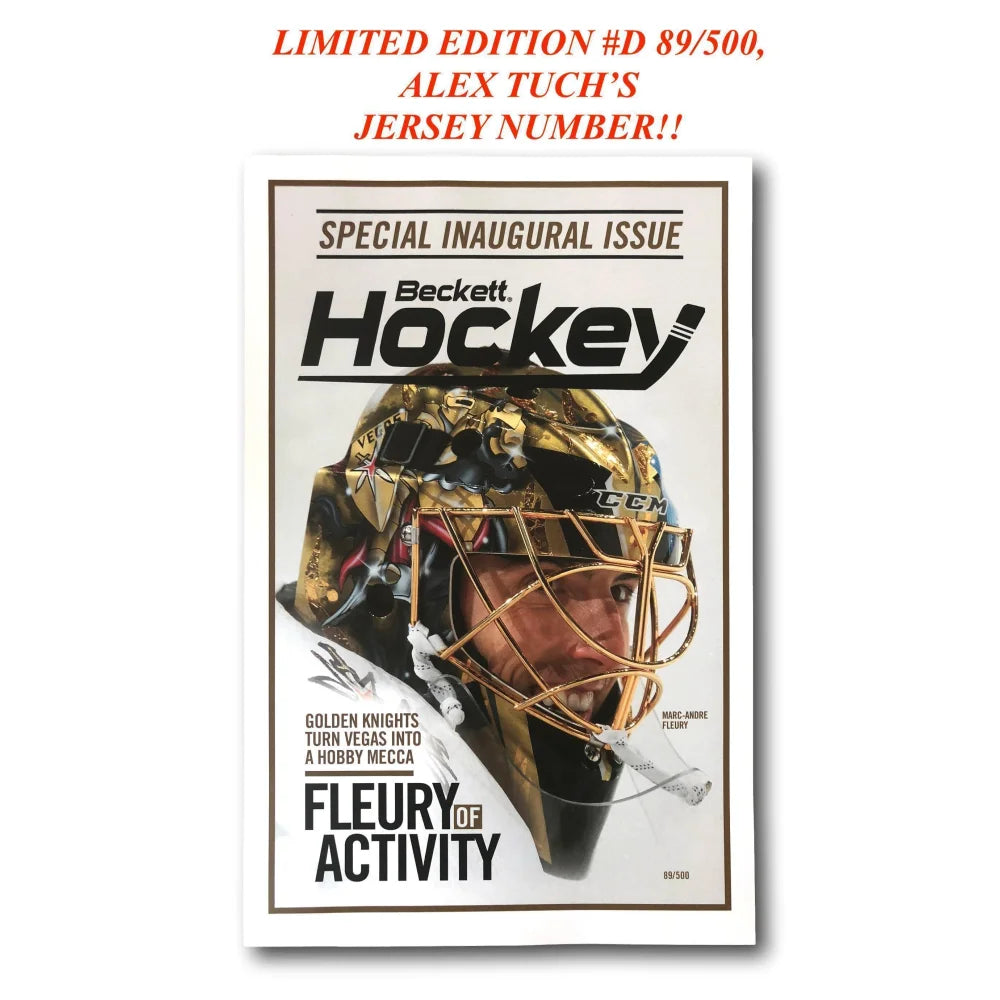 Beckett Fleury Vegas Golden Knights 11X17 Poster Alex Tuch Jsy #D89/500 Photo