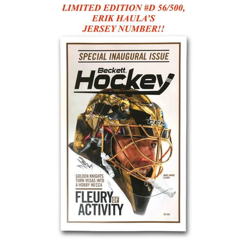 Beckett Fleury Vegas Golden Knights 11X17 Poster Erik Haula Jsy #D56/500 Photo