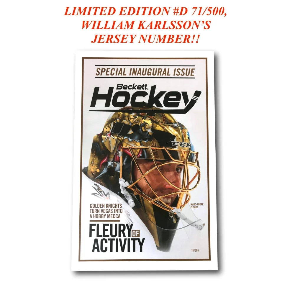 Beckett Fleury Vegas Golden Knights 11X17 Poster Karlsson Jsy #D71/500 VGK Photo