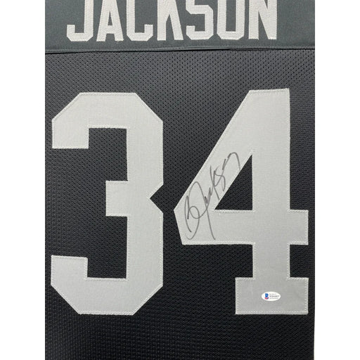 Bo Jackson Autographed Los Angeles Raiders Jersey Framed BAS Signed Las Vegas Oakland