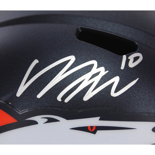 Bo Nix Autographed Denver Broncos Full Size Speed Helmet BAS COA Signed