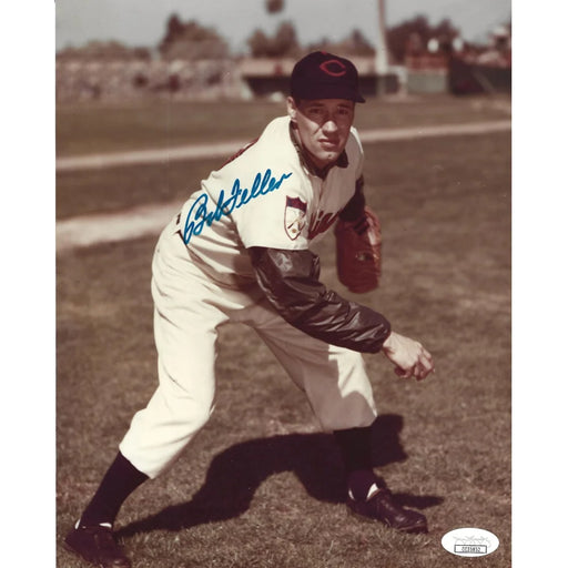 Bob Feller Signed 8x10 Photo JSA COA Cleveland Guardians Autograph