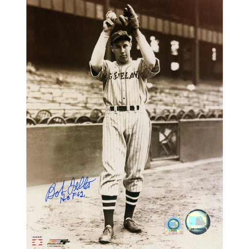 Bob Feller Signed Inscribed ’HOF 62’’ 8x10 Photo Indians MLB COA Autograph