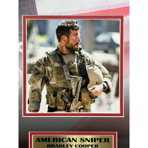 Bradley Cooper Autographed Script American Sniper Framed Collage BAS COA Photo