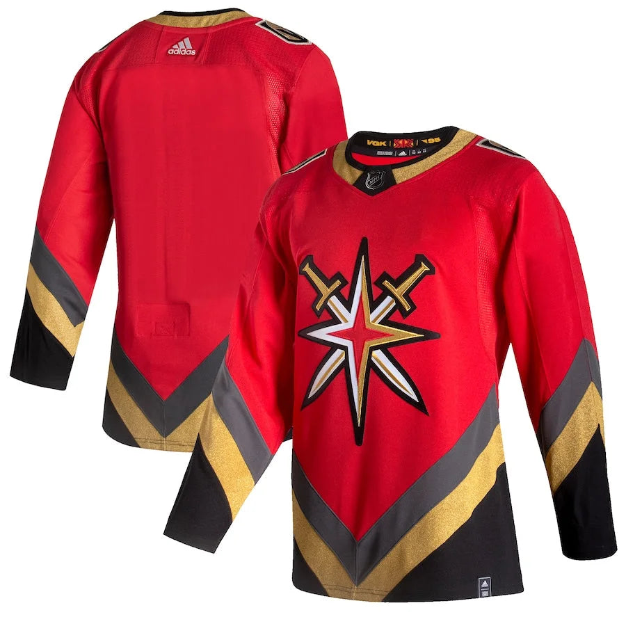 Brand New Men’s Vegas Golden Knights Adidas Red Reverse Retro Player Size 50 Medium Jersey