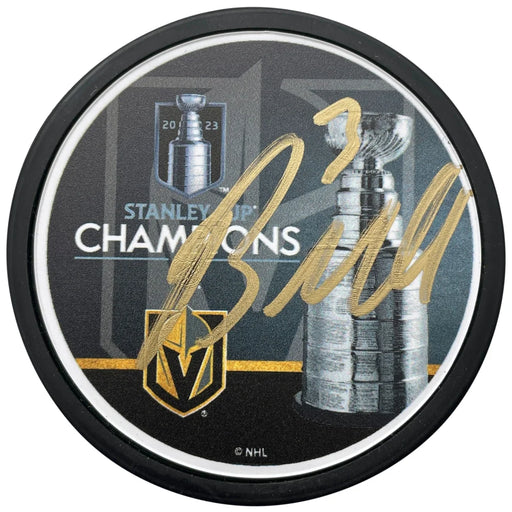 Brayden McNabb Autographed Stanley Cup Vegas Golden Knights Hockey Puck COA IGM