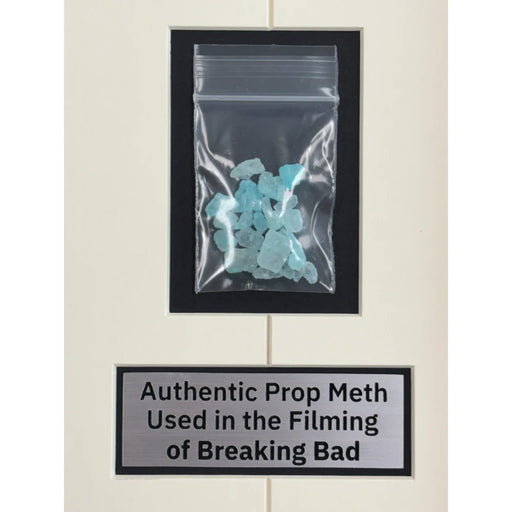 Breaking Bad Framed Authentic Screen Used Prop Meth Blue Sky Memorabilia Collage Un Signed