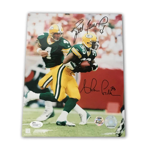 Brett Favre Ahman Green Dual Signed 8X10 Photo JSA COA Autograph Packers