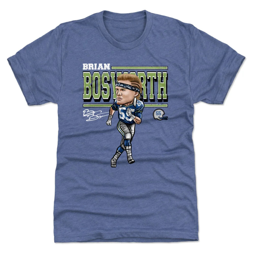 Brian Bosworth Cartoon WHT