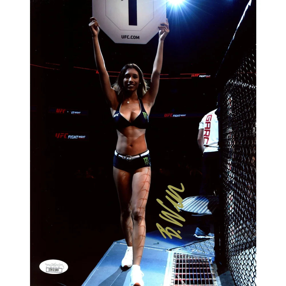 Brookliyn Wren Hand Signed 8x10 Photo UFC JSA COA Autograph Octagon Girl