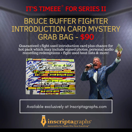 Bruce Buffer UFC Used Fighter Introduction Card Mystery Pack - Series II