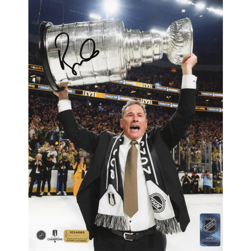 Bruce Cassidy Autographed 8x10 Photo Vegas Golden Knights Stanley Cup IGM Signed