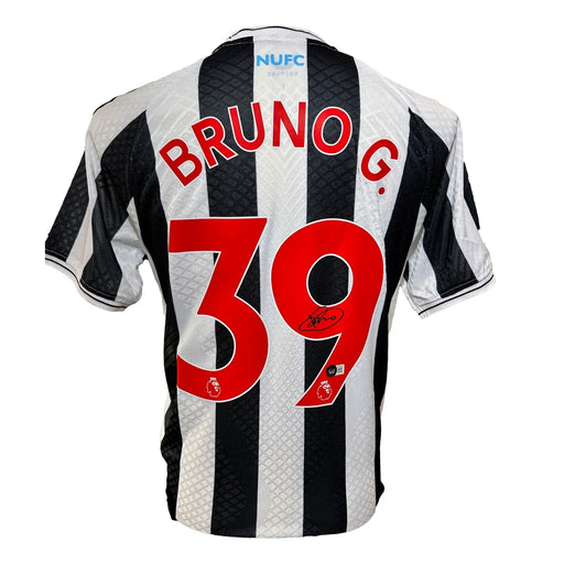 Bruno Guimaraes Autographed New Castle Soccer Jersey BAS COA Signed England