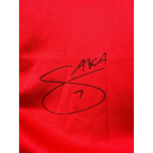 Bukayo Saka Autographed Arsenal Soccer Jersey BAS COA Signed