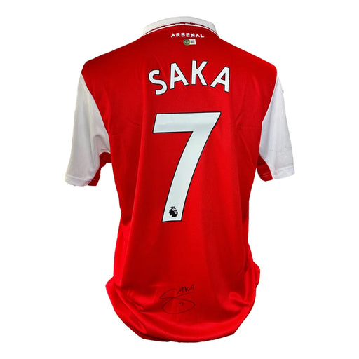 Bukayo Saka Autographed Arsenal Soccer Jersey BAS COA Signed
