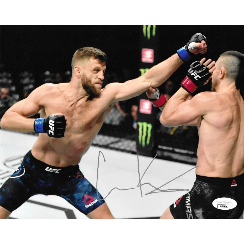 Calvin Kattar Autographed 8x10 Photo JSA COA UFC Boston Finisher Signed MMA