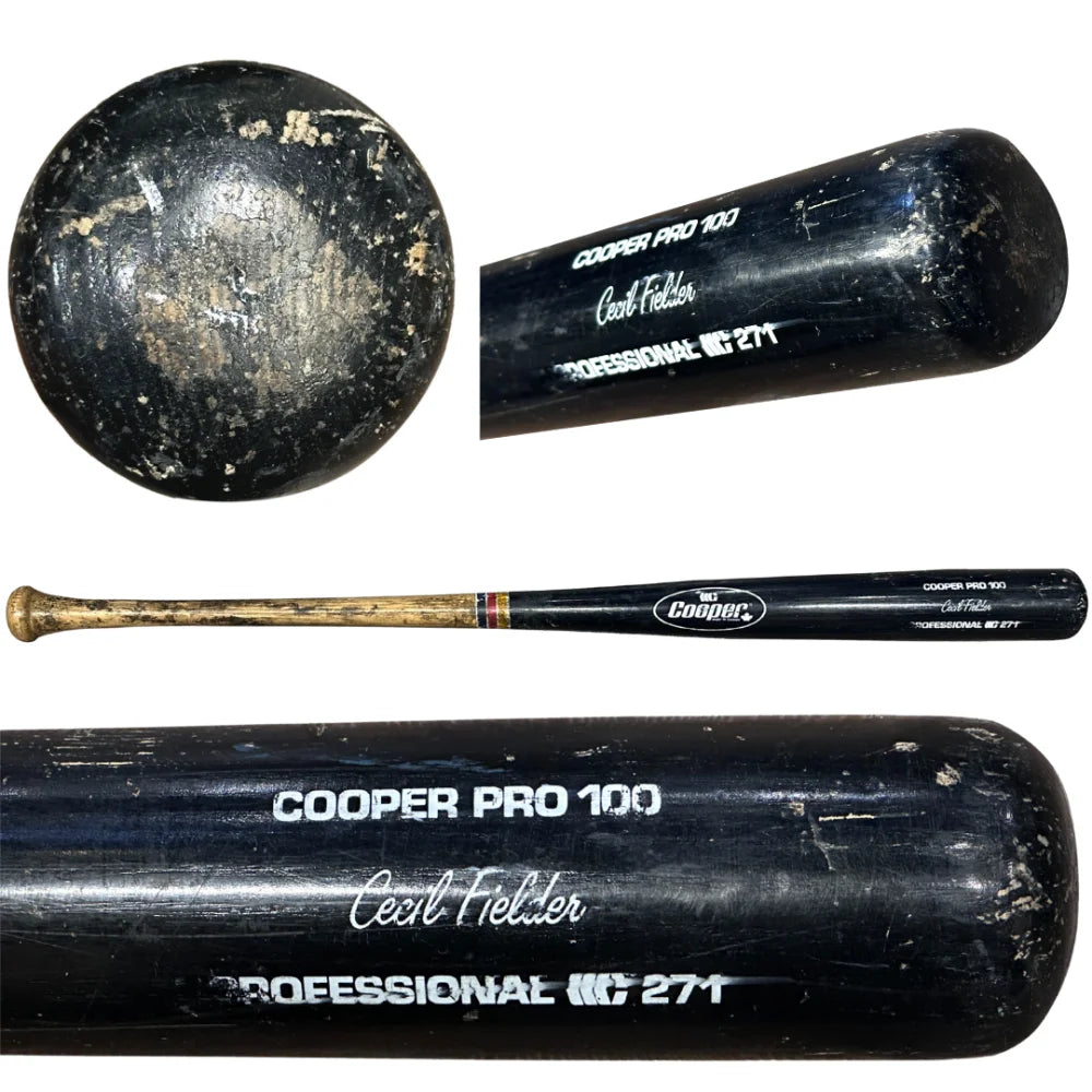 Cecil Fielder Game Used 1990s Cooper Baseball Bat PSA/DNA Graded Detroit