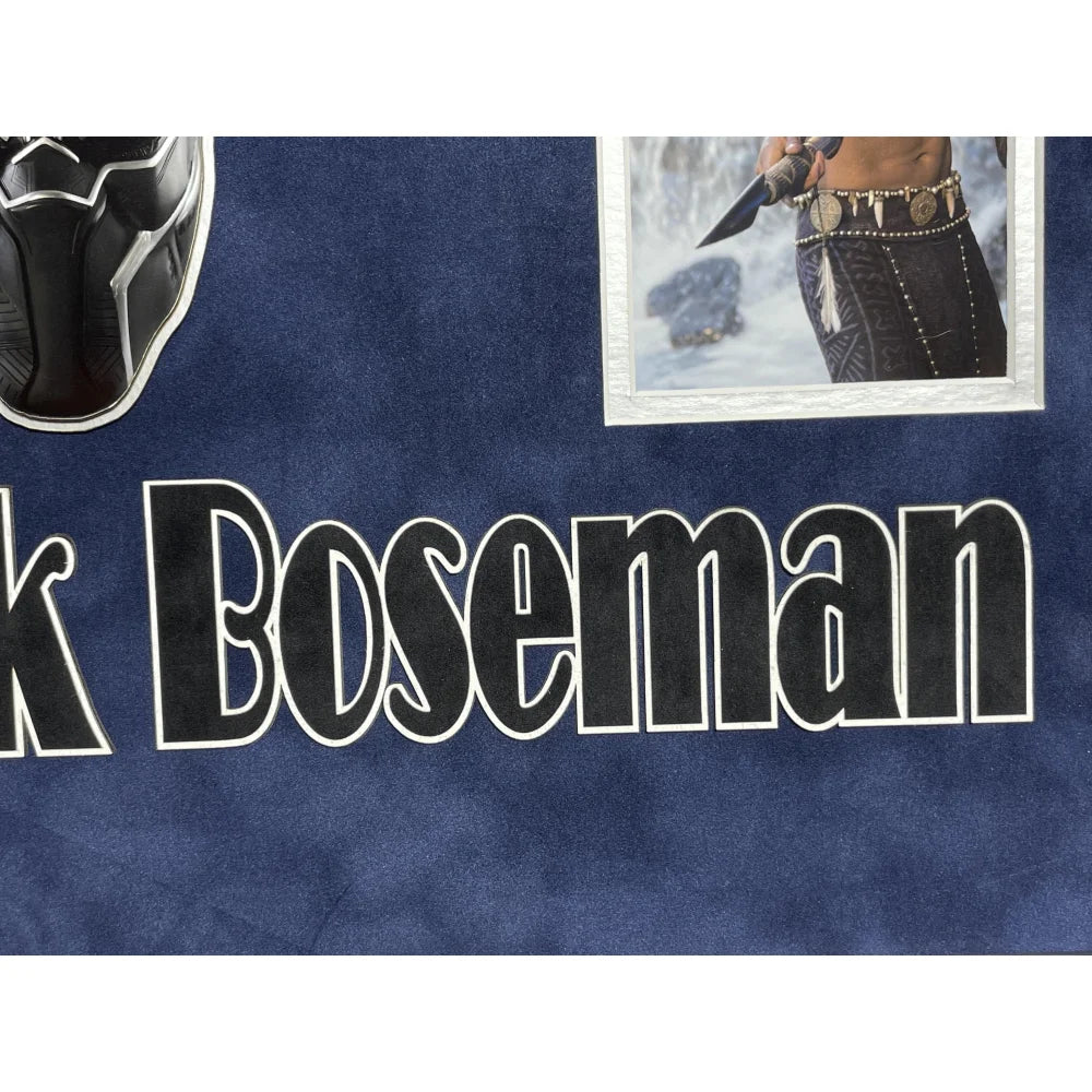 Chadwick Boseman Black Panther Signed Photo Print | Movie Memorabilia Display - US Letter Size