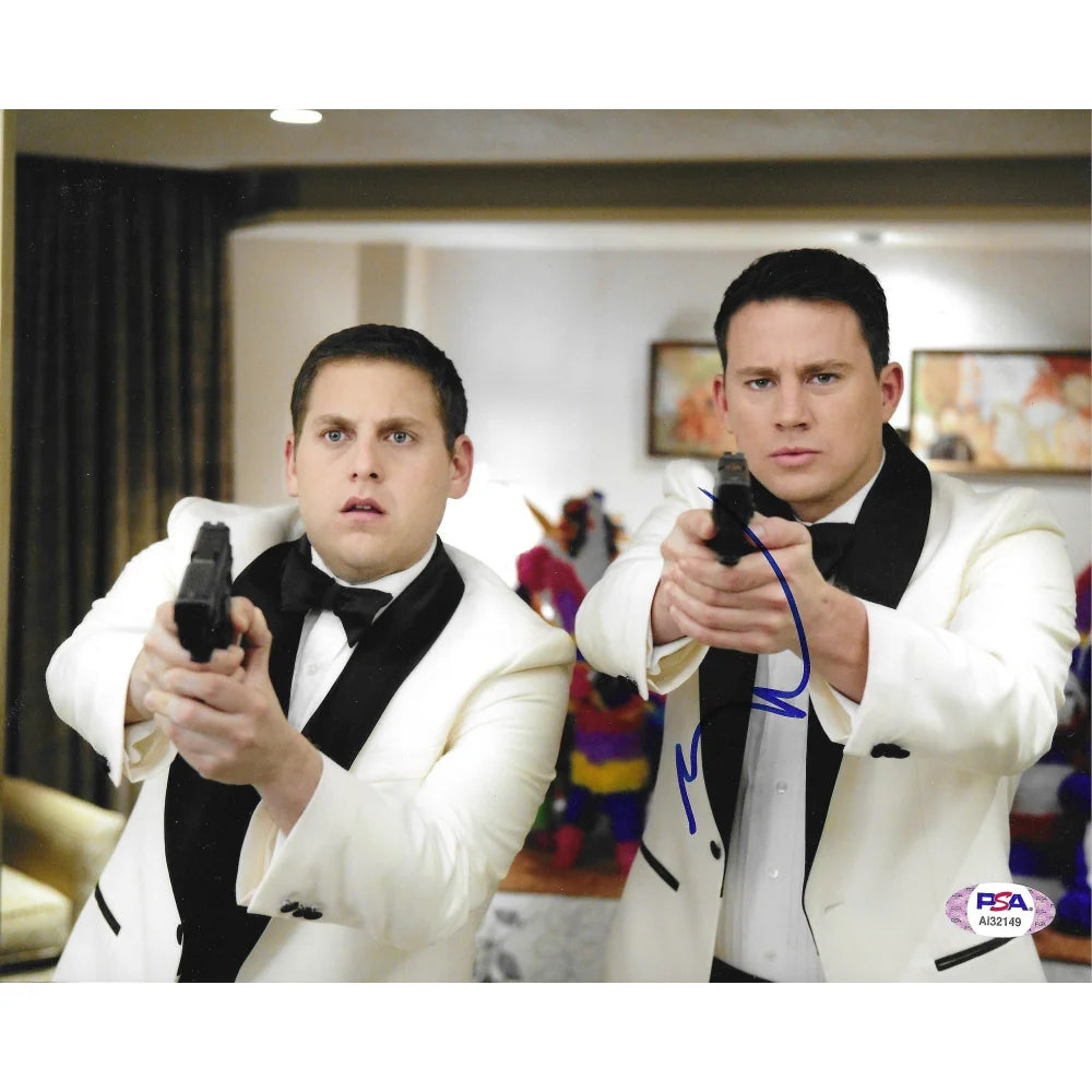 Channing Tatum Autographed 8x10 Photo PSA COA 21 Jump Street Jonah Hill Signed