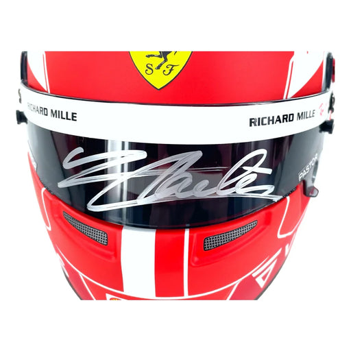 Charles Leclerc Autographed 1:2 Scale Ferrari Mini Helmet Formula One 1 BAS COA