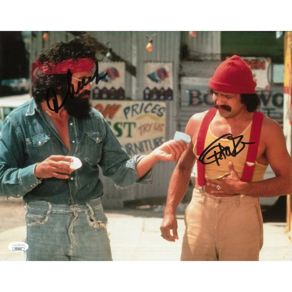 Cheech Marin & Tommy Chong Dual Signed 11x14 Photo JSA COA Autograph Up In Smoke