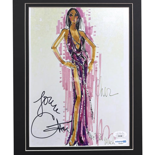 Cher Autographed 8x10 Photo JSA Framed Music Singer Signed