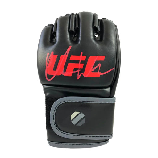 Chris Weidman Signed UFC Black Glove Red Autograph (2) COAs JSA Inscriptagraphs