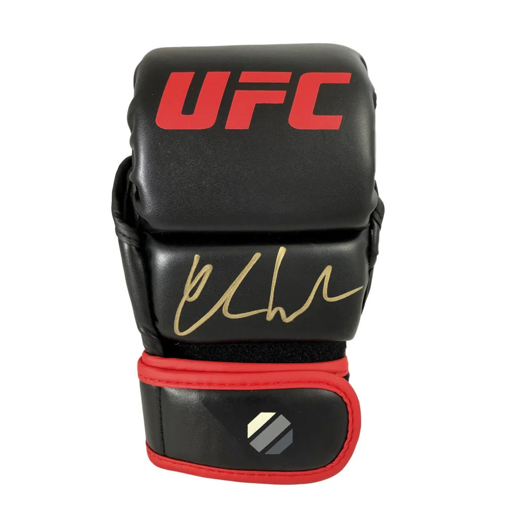 Chris Weidman Signed UFC Black Sparring Glove Autograph COA JSA Inscriptagraphs