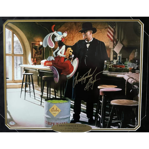 Christopher Lloyd Signed 16x20 Photo Framed Who Roger Rabbit PSA/DNA COA