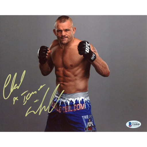 Chuck ’Iceman’ Liddell Hand Signed 8x10 Photo UFC Fighter BAS COA Autograph