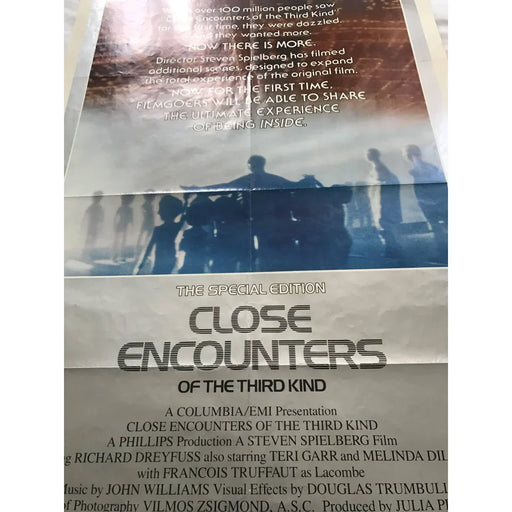 ’Close Encounters Of The Third Kind’ 1980 Original Movie Poster 1st Issue 27X40