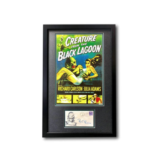 ’Creature Of The Black Lagoon’ Carlson Framed Collage W/ Facs Autograph COA