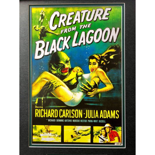 ’Creature Of The Black Lagoon’ Carlson Framed Collage W/ Facs Autograph COA