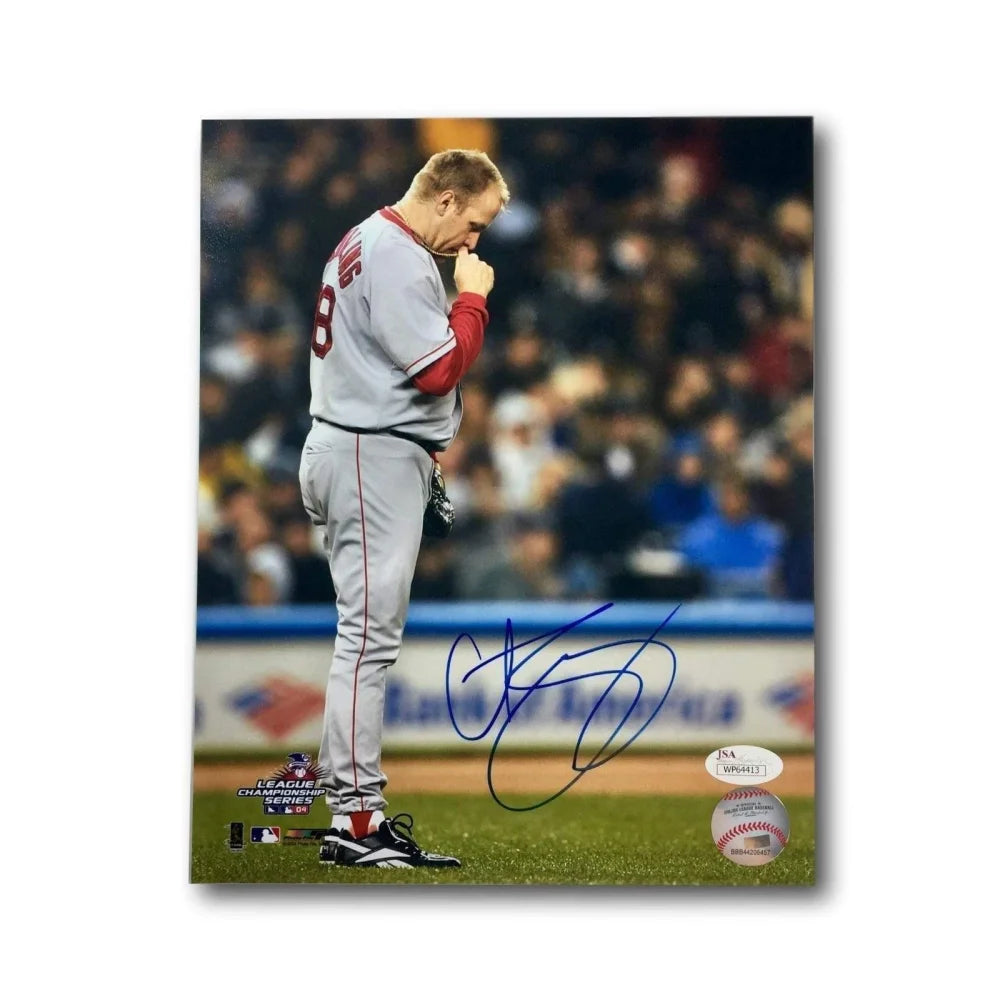 Curt Schilling Signed 8X10 Photo Boston Red Sox COA JSA 2004 Baseball Pitcher Ws