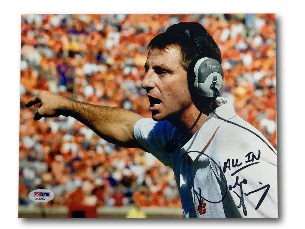 Dabo Swinney Signed Clemson Tigers Coach 8X10 Photo COA PSA Inscribed Autograph