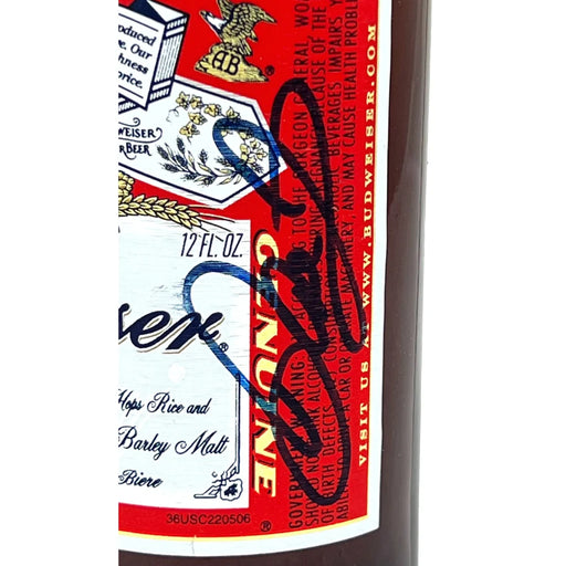 Dale Earnhart Jr. Signed Budweiser Beer Bottle COA JSA Autographed Car