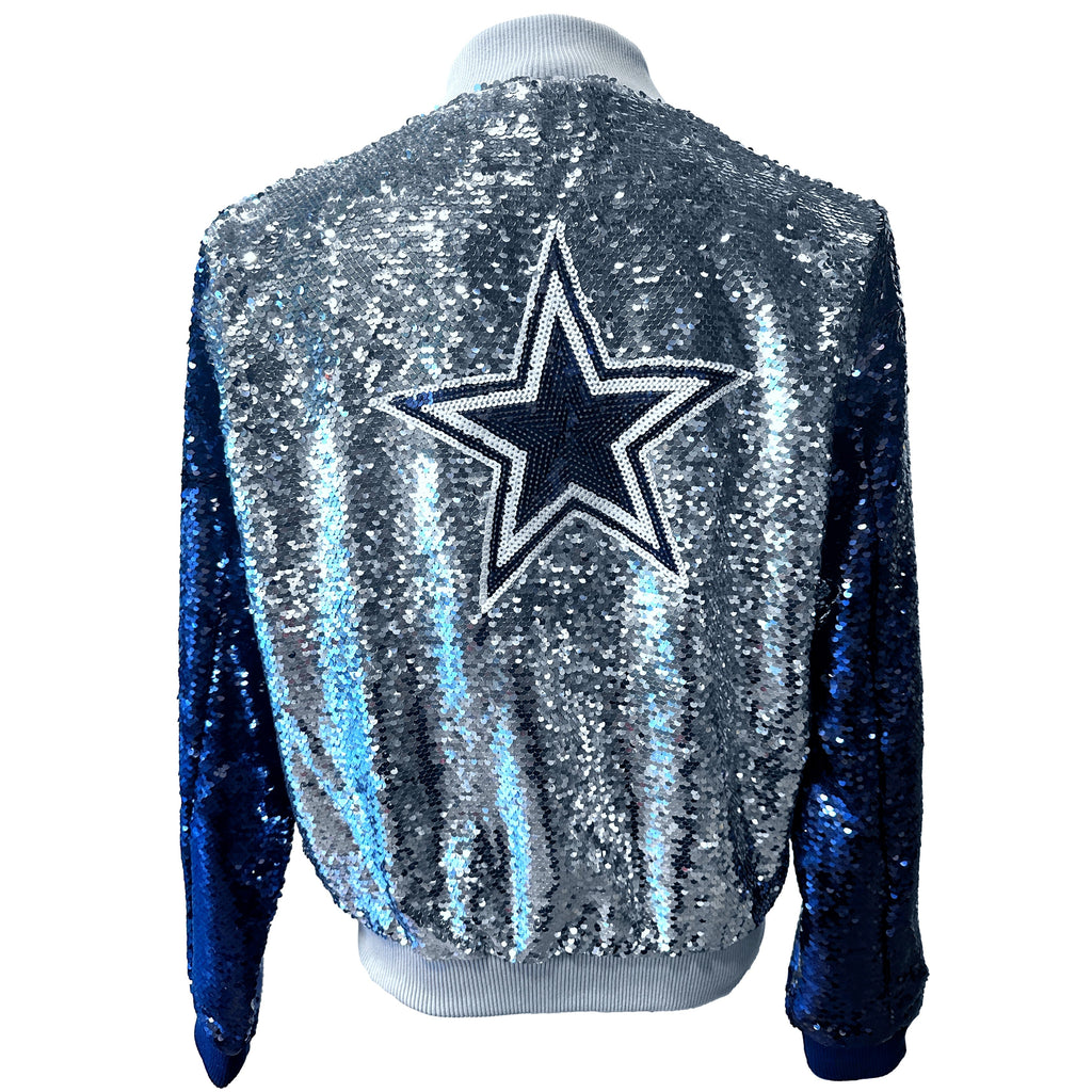 Dallas Cowboys Women's Cuce Full-Zip Sequin Jacket